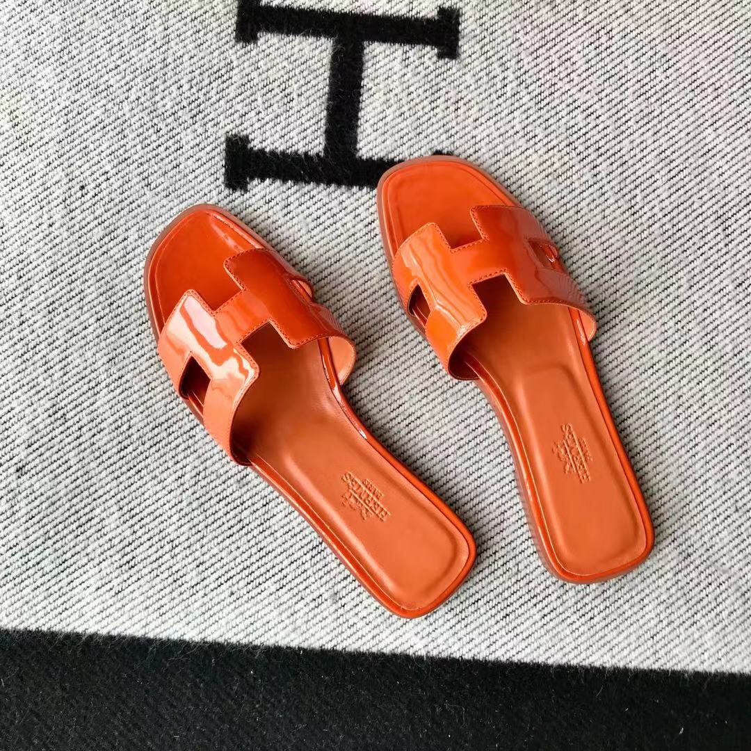 에르메스 올수공 오란 슬리퍼 샌들 페이던트 24